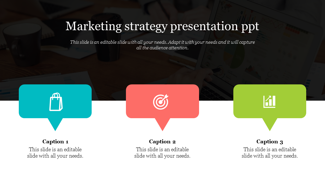 Editable Marketing Strategy Presentation PPT Slide